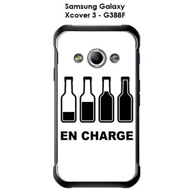 Coque Samsung Galaxy Xcover 3 - G388F design En charge Texte noir