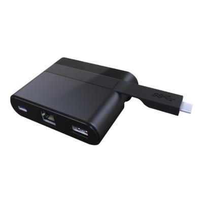 Club 3D USB 3.0 Type-C to Ethernet + USB 3.0 Mini Docking Station - netwerkadapter