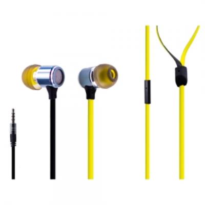 Casque intra-auriculaire Jupiter stéréo jaune