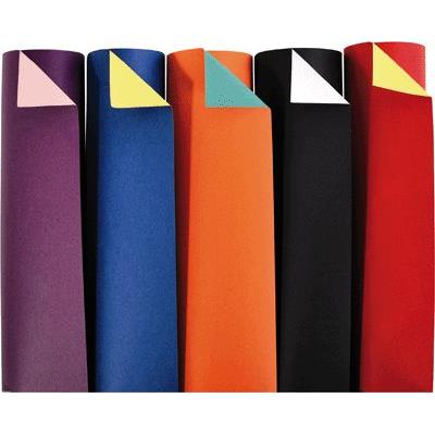 Papier cartoline bicolore 21 x 29.7 cm 150 g couleurs assorties - Paquet de 100 feuilles
