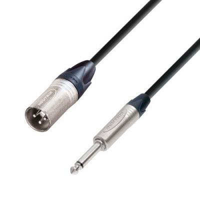 Adam Hall Cables K5Mmp0300 Câble Micro Neutrik Xlr Mâle Vers Jack Mono 6,3Mm, Longueur 3 M
