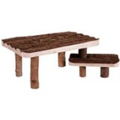 TRIXIE Natural Living - Table en bois pour cobayes 30x25x22 cm 