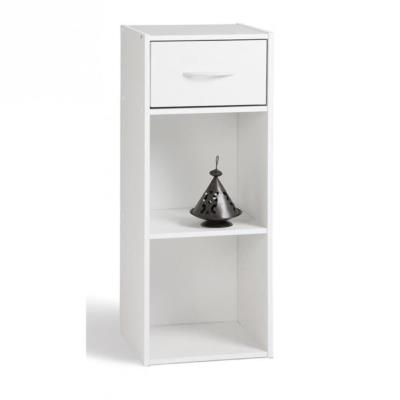 ALSAPAN 94930 COMPO 12 MEUBLE DE RANGEMENT 2 CASES + 1 TIROIR BLANC 31 X 29,5 X 80 CM