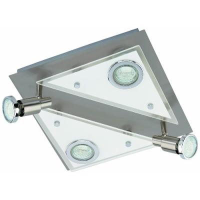 Briloner Leuchten 3529-042 Plafonnier Led En Nickel Mat, 4 Ampoules Gu10