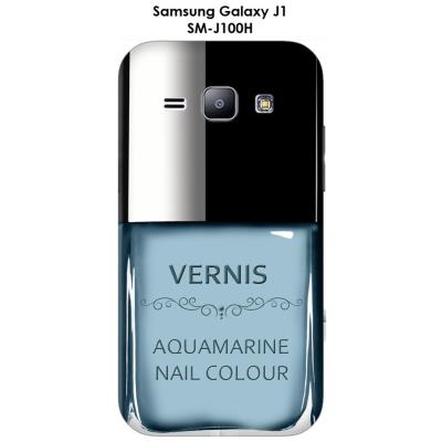 Coque Samsung Galaxy J1 - SM-J100H Vernis Aquamarine