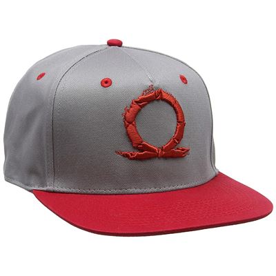 Gaya God Of War Embroidered Serpent Logo Snapback Cap, Grey/red (ge3487), Casquette De Baseball Mixte, Grey (grey Grey), Taille Unique