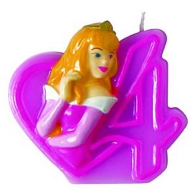 Bougie chiffre 4 Disney Princesses Journey? Taille  Unique