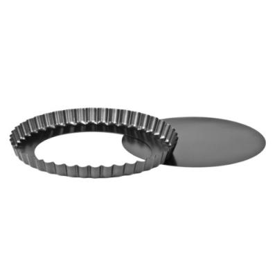 PREMIER HOUSEWARES MOULE À TARTE À FOND AMOVIBLE ET ANTI-ADHÉSIF ET À BORD CANNELÉ 20 CM