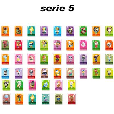 [Série 5] No.401-448 Standard Carte pour Amiibo Animal Crossing Serie 5 HAOBUY - 48pcs (8.6*5.4cm)