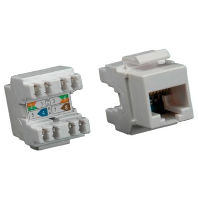 Roline keystone jack, cat6, blanc 26.11.0353