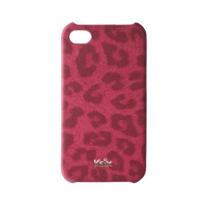 Coque pour Mobile Apple iPhone 4/4S, Motif Léopard Rose