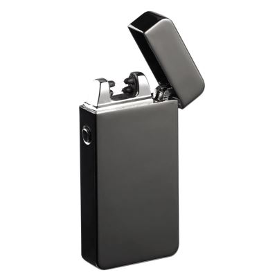 Briquet électronique USB à double arc électrique - Noir