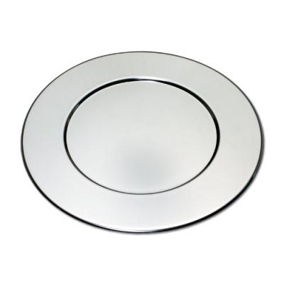 CHG 02002F-48 ASSIETTE D'ACCUEIL RONDE EN ACIER INOXYDABLE Ø 32 CM 0,7 MM