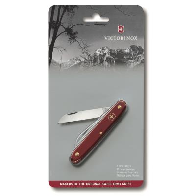 Couteau de jardin Victorinox sur carte, manche 10 cm, rouge