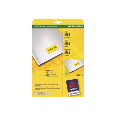 Avery L6041 - etiketten - 960 stuks