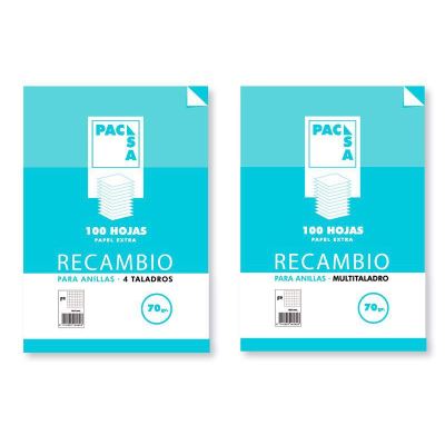 Rechange 70 gr Feuille - 4 Anneaux rayé