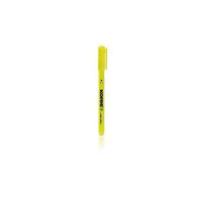 Kores surligneur stylo pte biseautée 0,5-3,5mm jaune tm36201