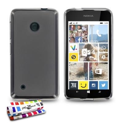 Coque Souple Ultra-Slim Le Glossy Hybrid Gris pour NOKIA LUMIA 530