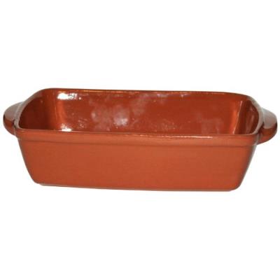 Amazing cookware petit plat creux rectangulaire en terre cuite naturelle