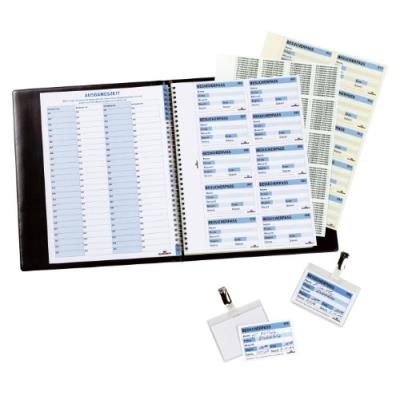 Durable registre visiteurs visitors book 100, optique cuir 146361