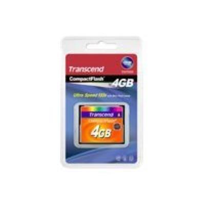 Transcend - flashgeheugenkaart - 4 GB - CompactFlash