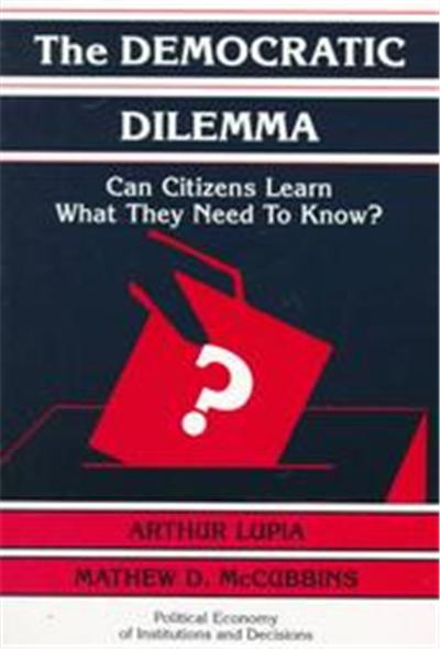 The Democratic Dilemma, Political Economy of Institutions and Decisions