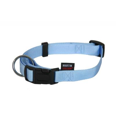 Collier Nylon Réglable 16-30/45 Bleu - Martin Sellier