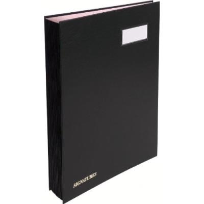 Exacompta 24211e parapheur 20 compartiments couverture en carton plastifié noir