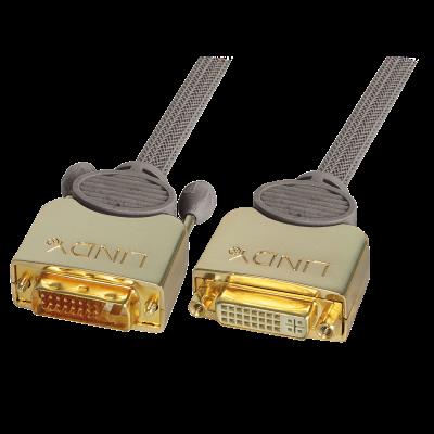 Rallonge DVI-D GOLD Dual Link, mâle/femelle, 2m