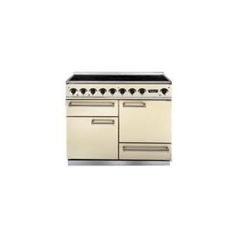 Falcon 1092 Deluxe - Cuisinière (four à deux étages) - pose libre - largeur : 109.2 cm - profondeur : 60 cm - hauteur : 94.2 cm - avec système auto-nettoyant - crème