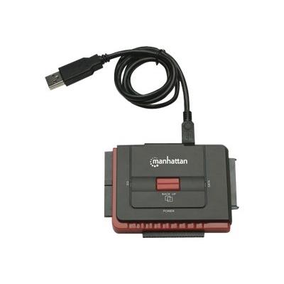 Manhattan Hi-Speed USB to SATA/IDE Adapter - contrôleur de stockage - ATA / SATA 3Gb/s - USB 2.0