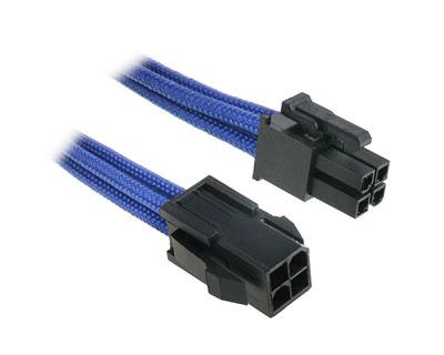 BitFenix - Rallonge Alimentation CPU - 4 broches vers 4 broches - 45cm - Gaine Bleue