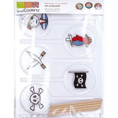 ScrapCooking® - Moule pour chocolats - 5 sucettes Pirates
