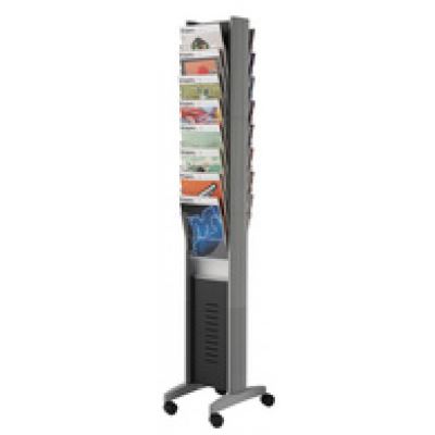 paperflow paperflow porte-prospectus epi easydisplays, a4, 16 casiers noir