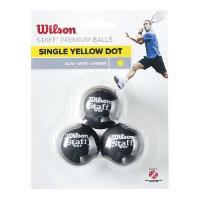 Balles squash Wilson Staff Squash 3 Ball Dot - Taille :2 Balls