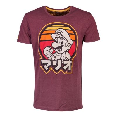 T-shirt - Nintendo - Mario Rétro Style Japonais - Taille L