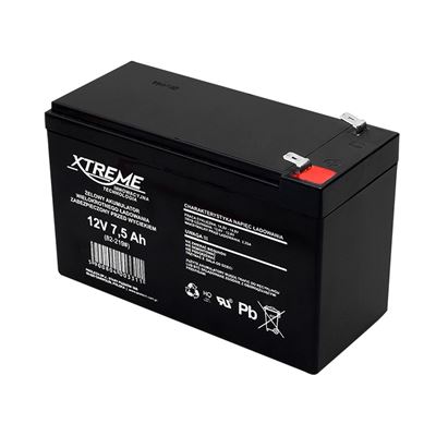 Xtreme 82-219# Batterie de gel accumulateur de gel AGM 12V 7,5Ah