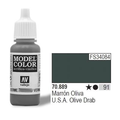 Vallejo acrylic model color - us olive drab - val889 vall-70889