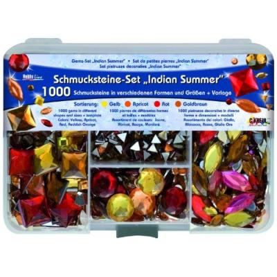 Kreul set de pierres décoratives hobby lineindian summer1000 pierres décoratives 49642