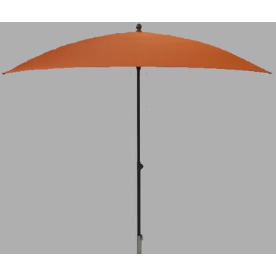 Parasol carré centré coloris orange - Dim : H 250 x D 200 x 200/4 cm -PEGANE-