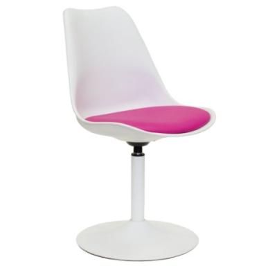 tenzo 3303-408 tequila designer viva chaise de salle à manger structure en plastique coussin d'assise aspect cuir pied en métal