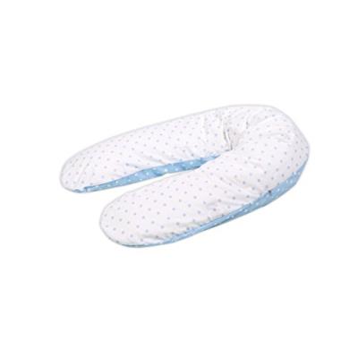 Coussin d'allaitement design 9 (blanc_bleu) 190 cm