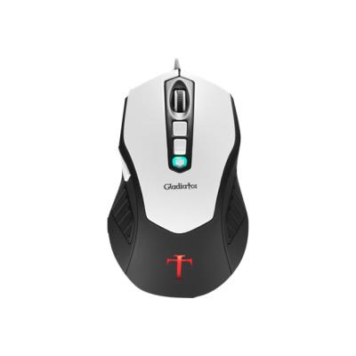 AeroCool Templarius Gladiator - muis - USB - zwart/wit