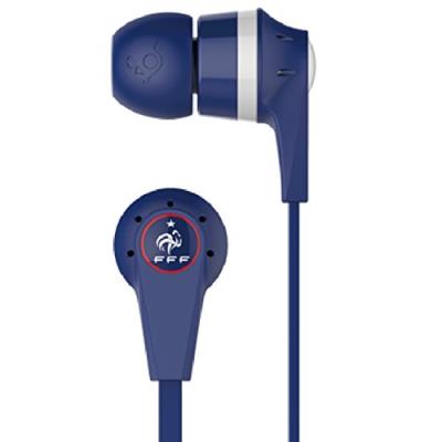 Skullcandy - INK'D Ecouteurs oreillettes Intra auriculaires avec micro - Football -Equipe de France FFF
