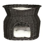 Panier couchage rond aspect tricot pour chien ou chat Ø54xH20,4cm