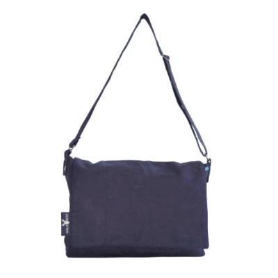 Wallaboo sac à langer messenger - bleu fonce