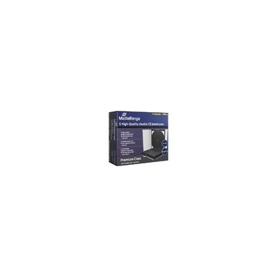 Boîtier - MediaRange - Crystal double (9mm, fond noir) pour 2 CD, 5 pièces