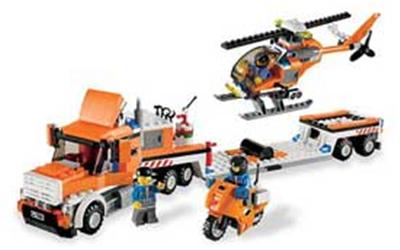 7686 Le transport de l'hélicoptère, Lego City État correct - Lego reconditionné disponible sur Fnac