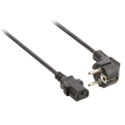 Câble dalimentation schuko mâle coudé - iec-320-c13 10.0 m noir valueline