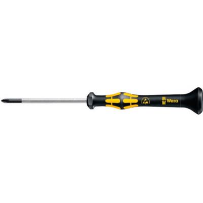 Tournevis micro ESD 1550 PH 00 x 60 mm x 40 mm Wera 1550 PH micro 05030110001 ESD PH 00